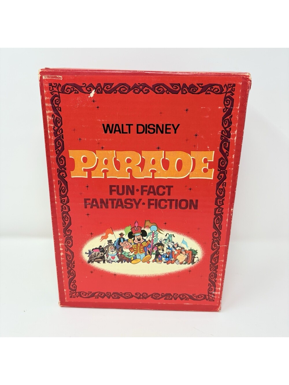 Walt Disney Parade Fun Fact Fantasy Fiction Books Complete Set of 4 1970 Vintage
